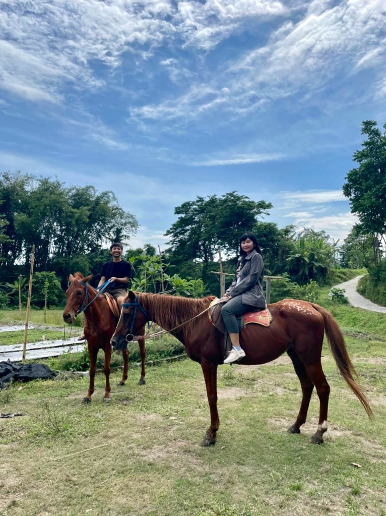 Horse riding in Indonesia