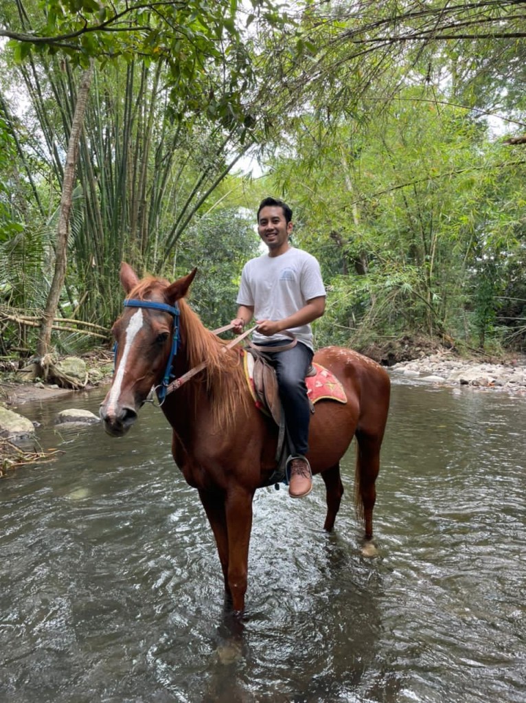 Horse riding in Indonesia